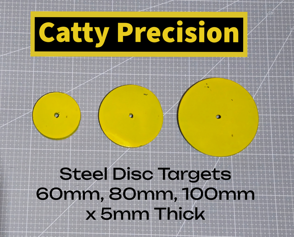 Steel disc targets 60mm, 80mm, 100mm