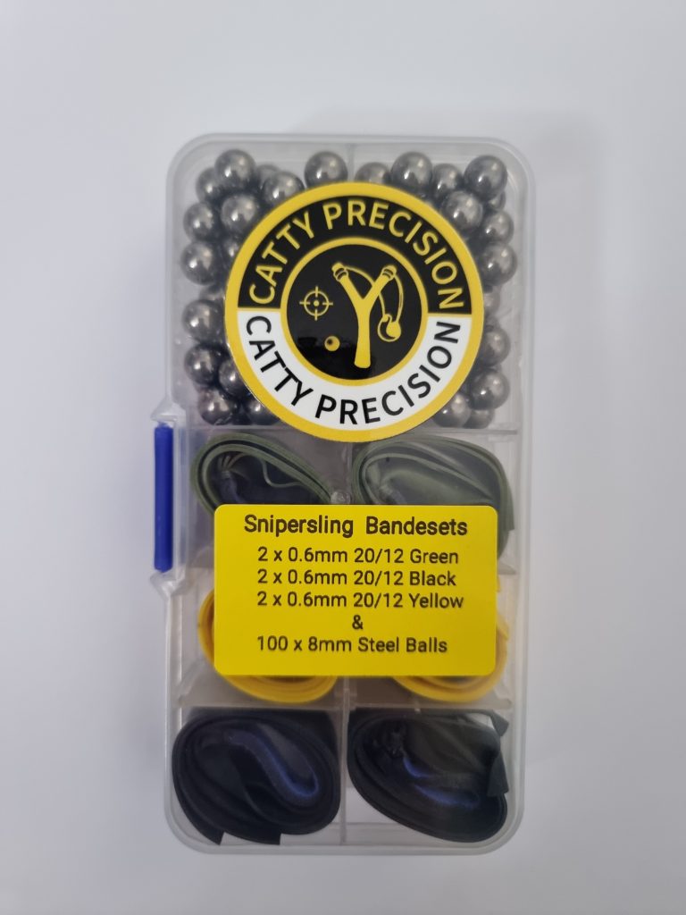 Tester pack of Snipersling .5 Bandsets with 100 x 8mm Balls