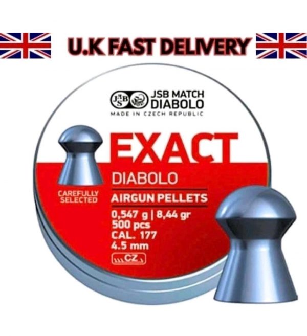 🎯 JSB Diabolo Exact .177 Pellets | 8.44 Grain | 4.52mm | 500ct | UK Stock 🚚