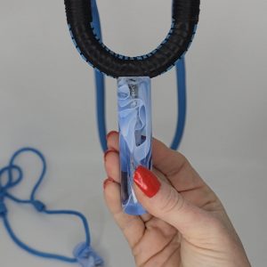 Custom Handmade Made Gypsy Slingshot – Black, Blue, White and Clear Resin Handle with Bearings | Catty Precision