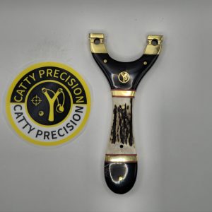 🦌 Custom Handmade Slingshot – Buffalo Horn & Deer Antler Handle Suitable for Flat Bands & Tubes
