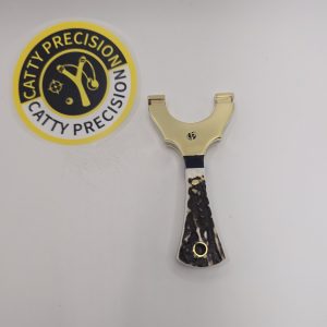 Child-Size BRASS-TOP Deer Antler Slingshot with Metallic Blue & Red insert (Individual Sale) 🔥