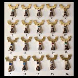 🦌MINI BRASS-TOP Deer Antler Slingshot with colored insert 🔥.