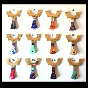 Custom MINI Brass-Top with a Resin Handle Slingshot