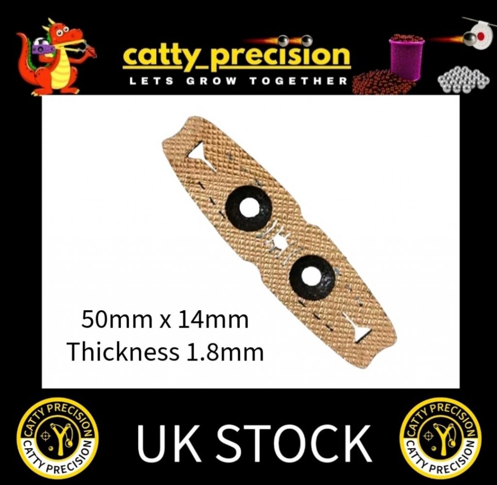 Gold Leather Pit pouches 50mm x 14mm