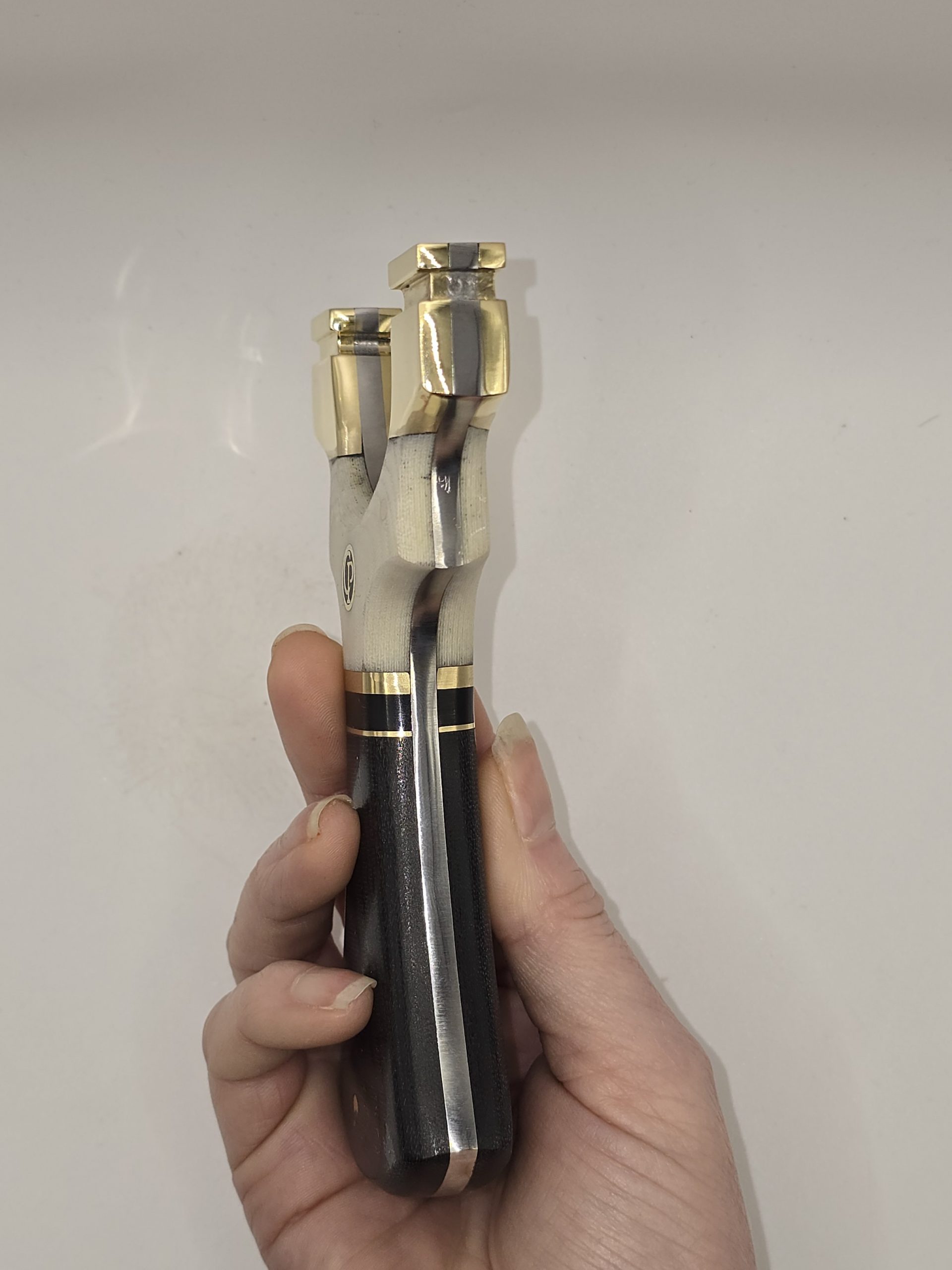 🦌 Catty Precision Stalker – Cream & Black Micarta (OTT) - Image 3