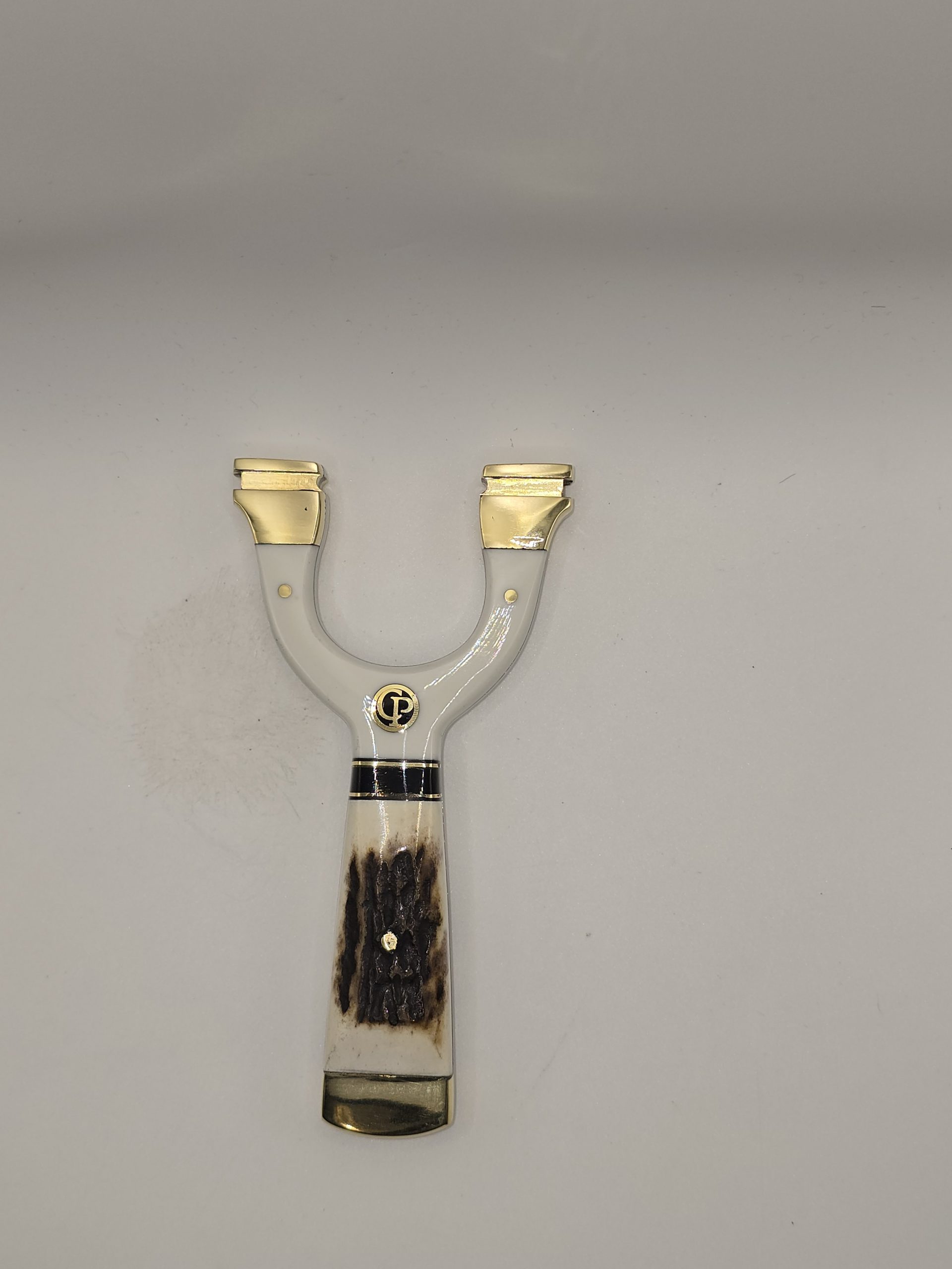 🔥 Catty Precision Ranger – White Resin & Deer Antler OTT Slingshot - Image 4