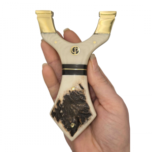 🎯 Catty Precision Predator – Cream Micarta & Stag Hybrid (OTT)