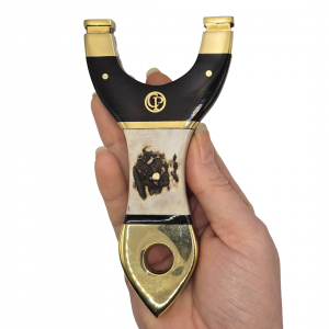 ⚡ Catty Precision Vanguard – Black Resin Top / Deer Antler Handle (OTT)