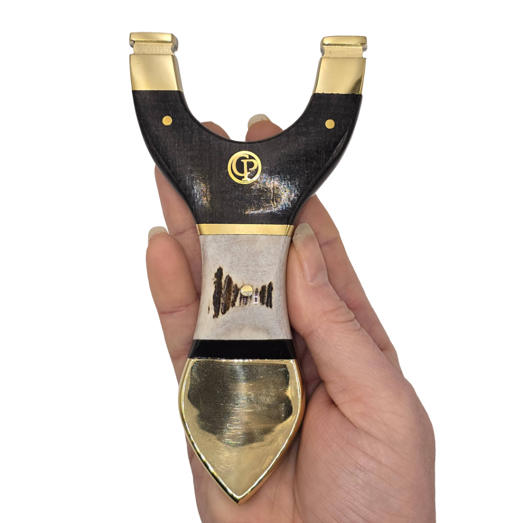 ⚡ Catty Precision Vanguard – Black Wood & Antler OTT Slingshot