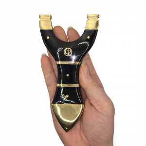 ⚡ Catty Precision Vanguard – Black Resin and Brass OTT Slingshot