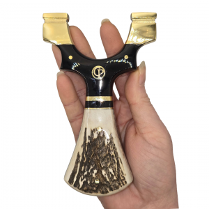 🦌 Catty Precision Stalker – Black Resin & Deer Antler (OTT)