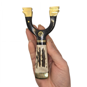 🔥 Catty Precision Ranger – Black Wood & Deer Antler OTT Slingshot