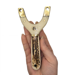 ✅ Catty Precision Hunter – Cream Micarta Tube Slingshot