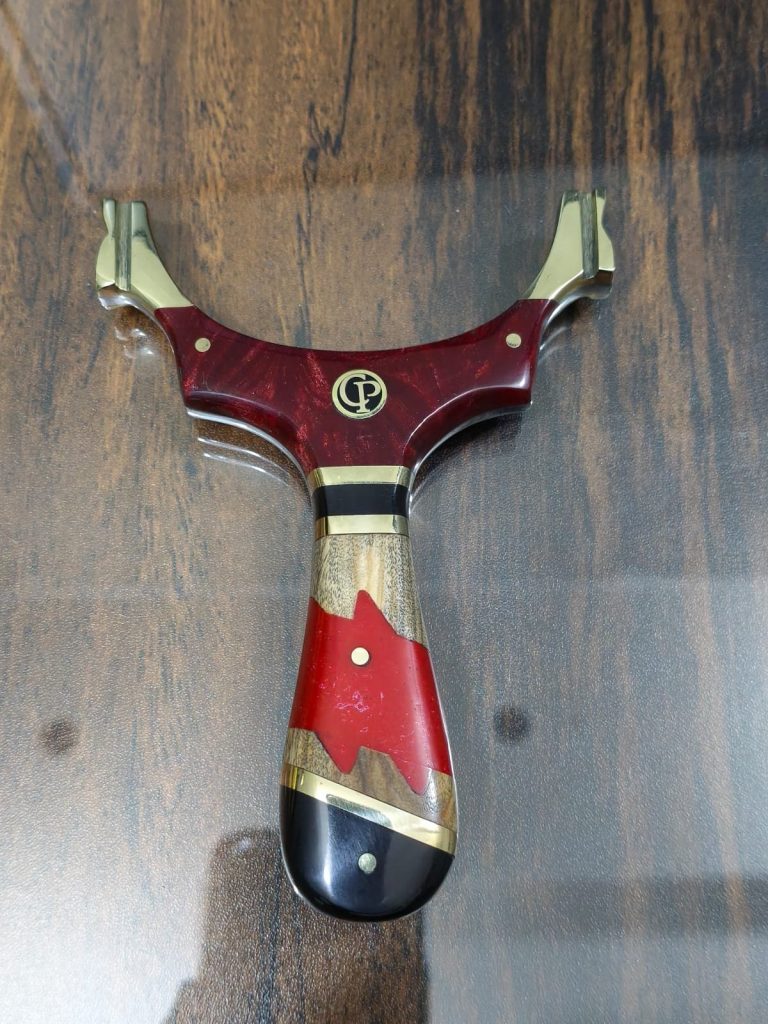 TTF PPMG – Solid Steel Core | Red Resin & Natural Wood