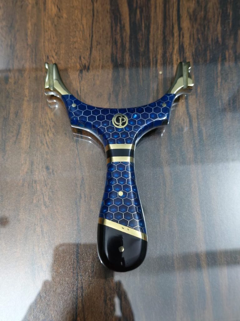 TTF PPMG – Solid Steel Core | Blue Honeycomb Resin