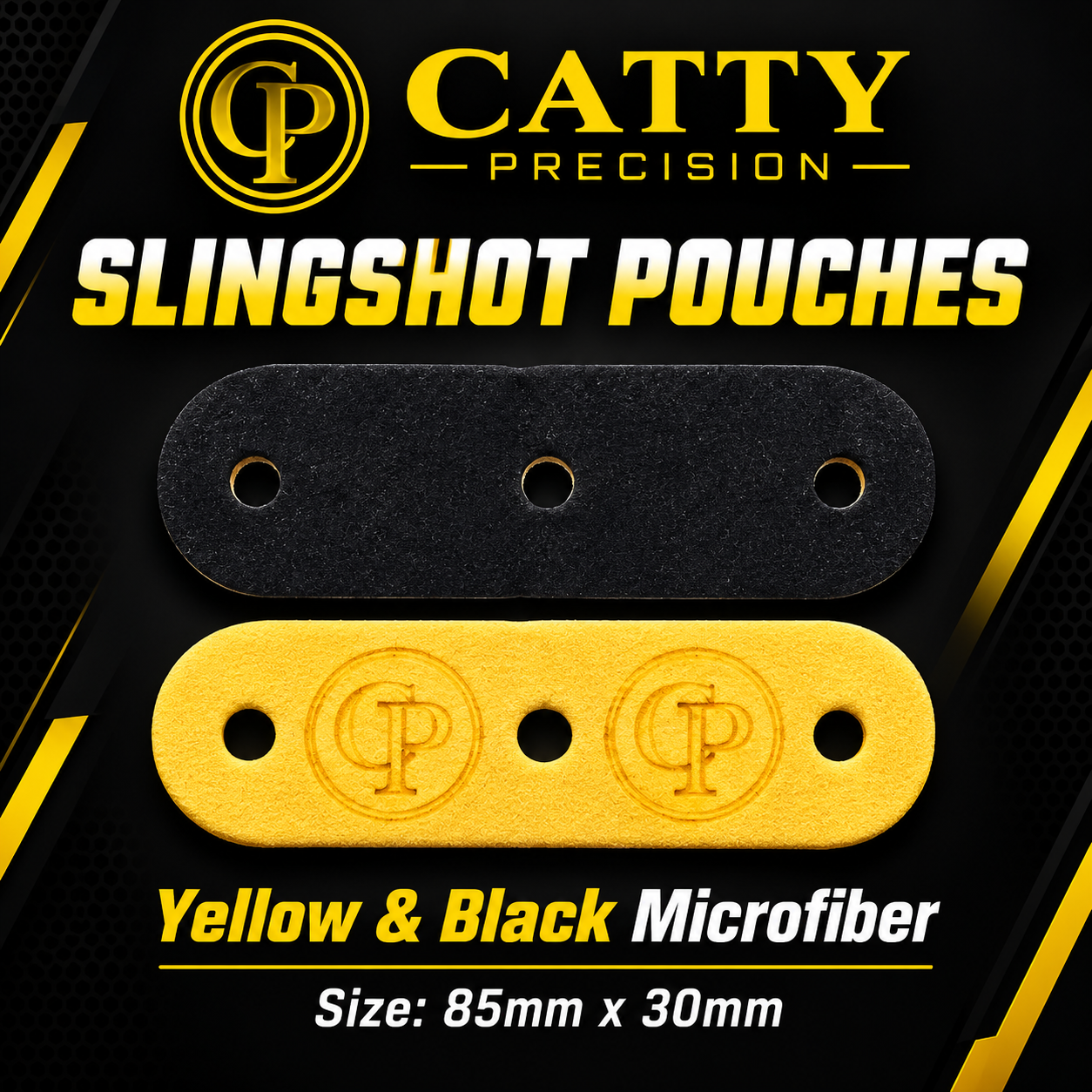 Catty Precision 85mm x 30mm Microfiber Slingshot Pouches
