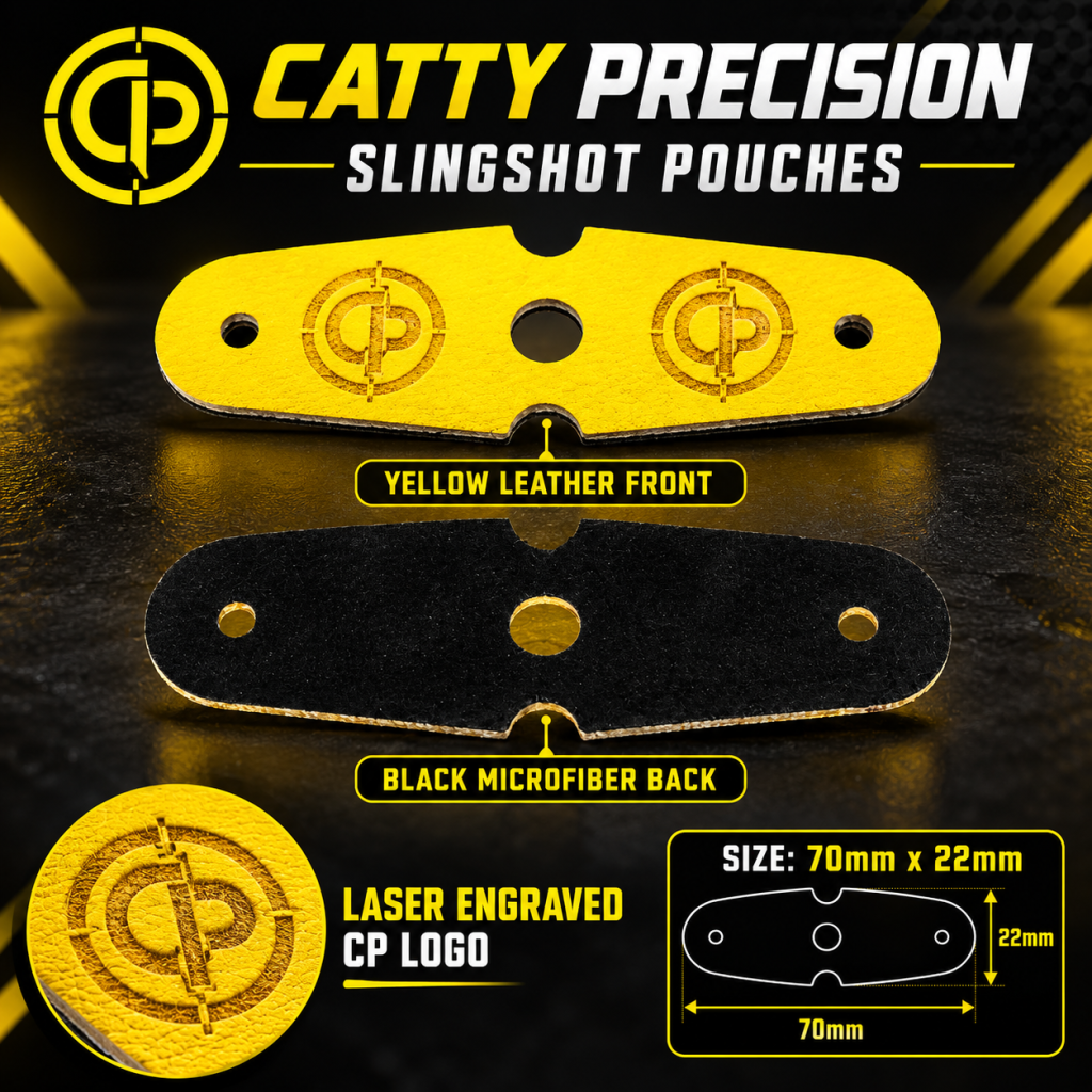 Catty Precision 70mm x 22mm Slingshot Pouches
